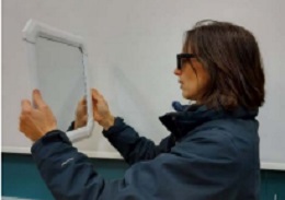 Gafas Polarizadas(cine3D) frente al espejo